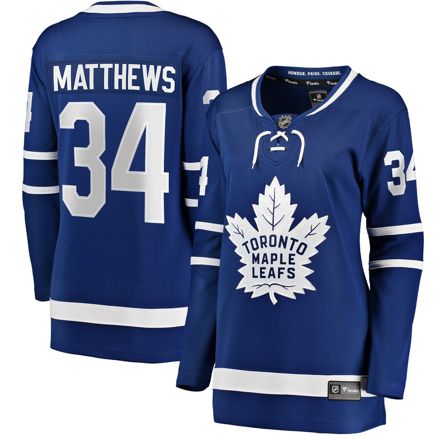 Women's Toronto Maple Leafs Auston Matthews Fanatics Branded Royal Home Breakaway Player Jersey - Puhuasuan