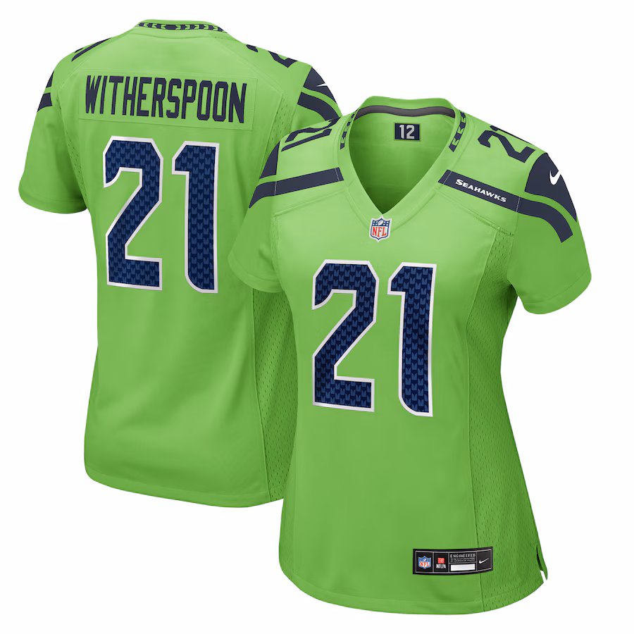 Women's Seattle Seahawks Devon Witherspoon Nike Neon Green  Game Jersey - Puhuasuan