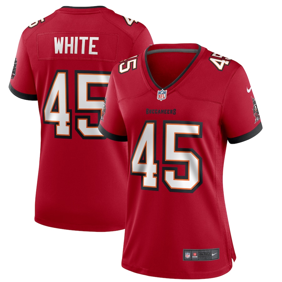 Women's Tampa Bay Buccaneers Devin White Nike Red Game Player Jersey - Puhuasuan