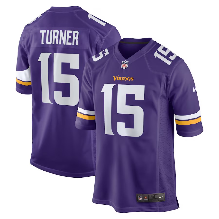 Men's Minnesota Vikings Dallas Turner Nike Purple Player Game Jersey - Puhuasuan