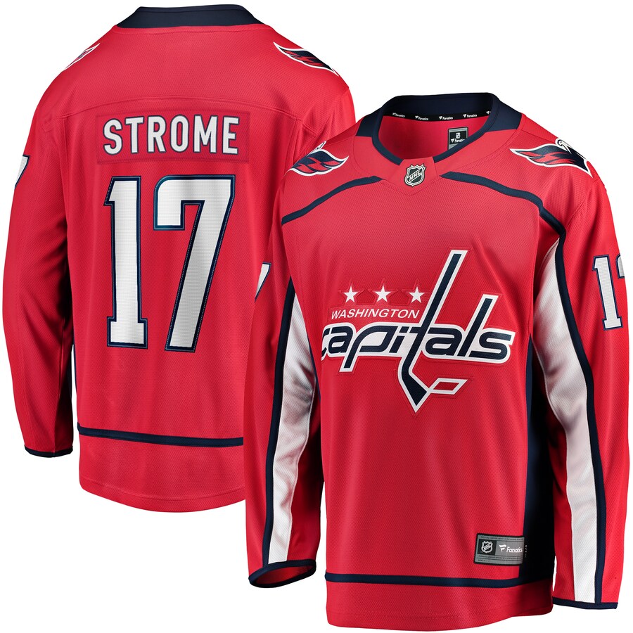 Men's Washington Capitals Dylan Strome Fanatics Branded Red Home Breakaway Player Jersey - Puhuasuan