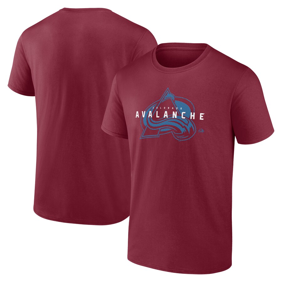 Men's Colorado Avalanche Burgundy Coordinate T-Shirt - Puhuasuan