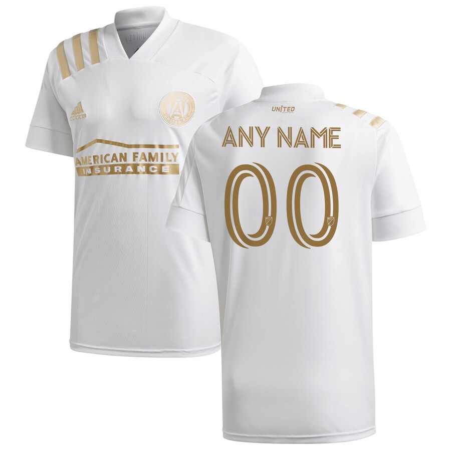 Men's Atlanta United FC adidas White 2020 Kings Custom Replica Jersey - Puhuasuan