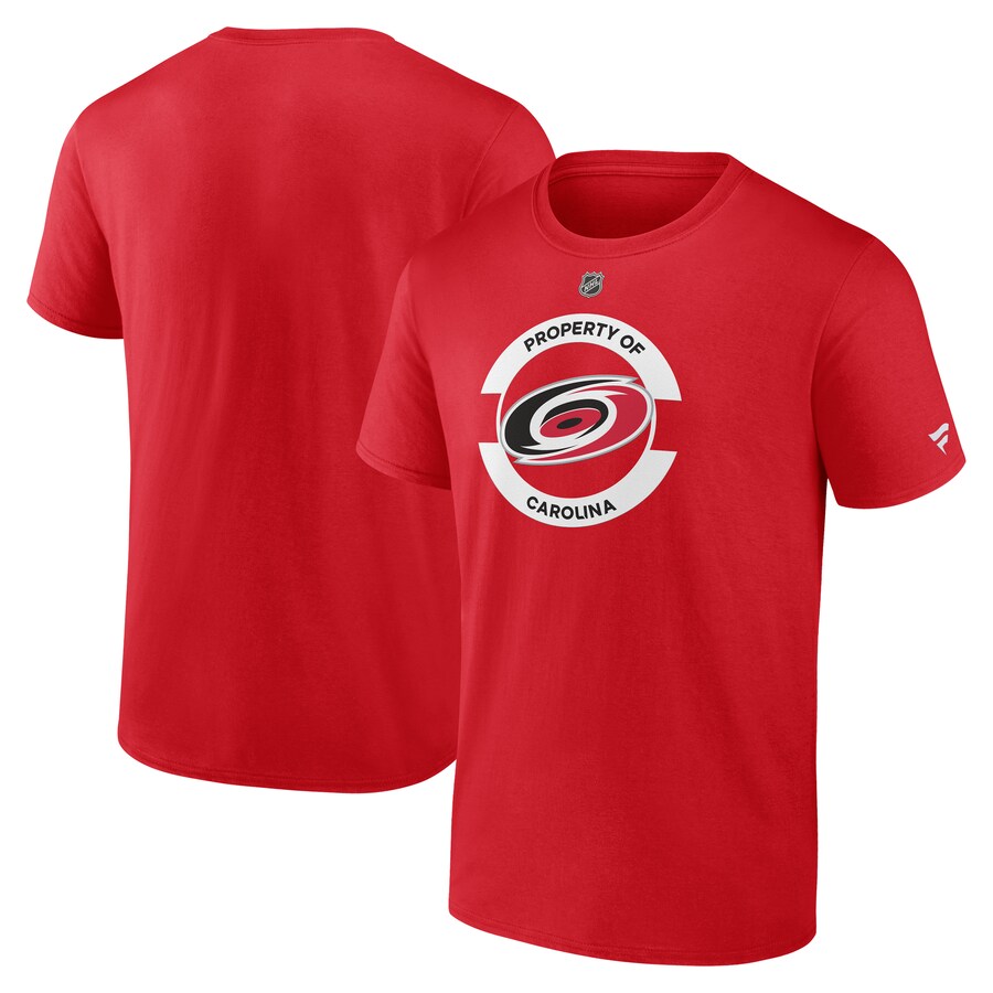Men's Carolina Hurricanes Fanatics Red Authentic Pro Core Secondary T-Shirt - Puhuasuan