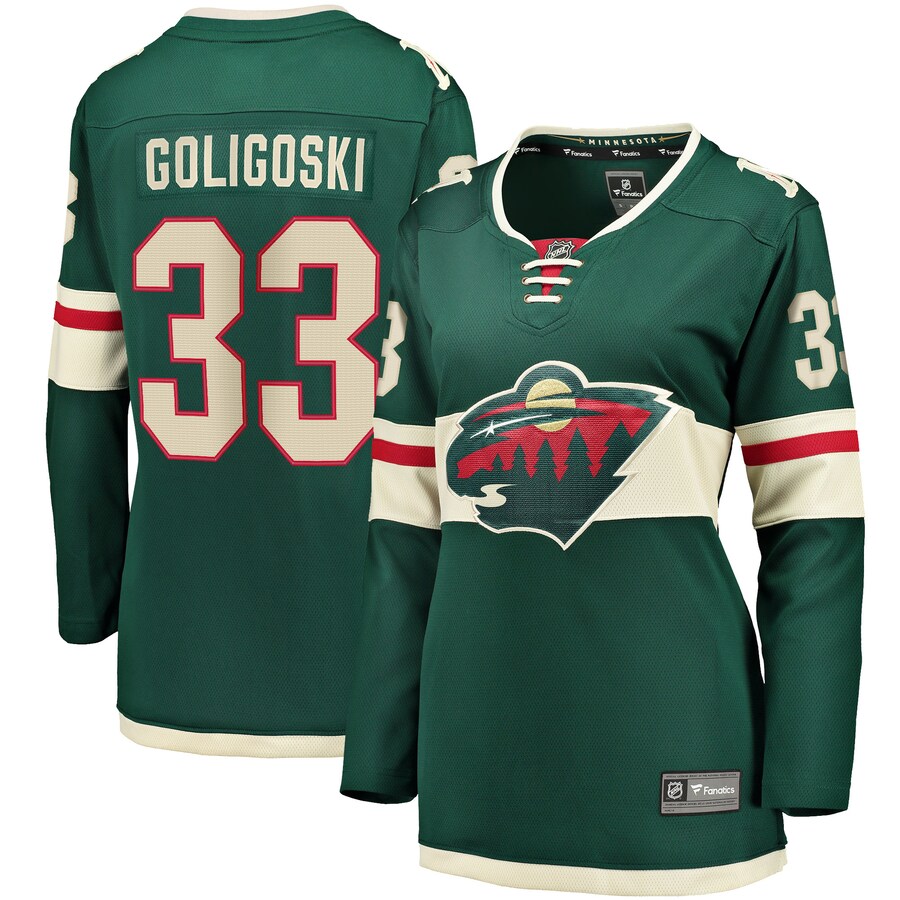 Women's Minnesota Wild Alex Goligoski Fanatics Branded Green Home Breakaway Player Jersey - Puhuasuan