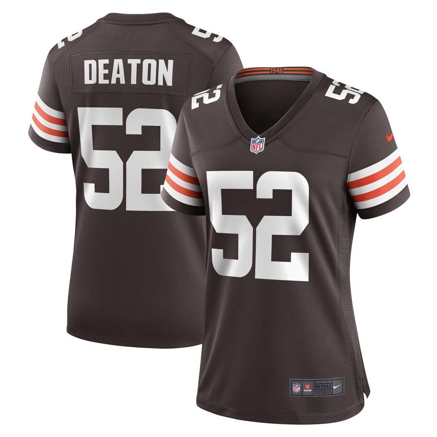 Women's Cleveland Browns Dawson Deaton Nike Brown Game Player Jersey - Puhuasuan