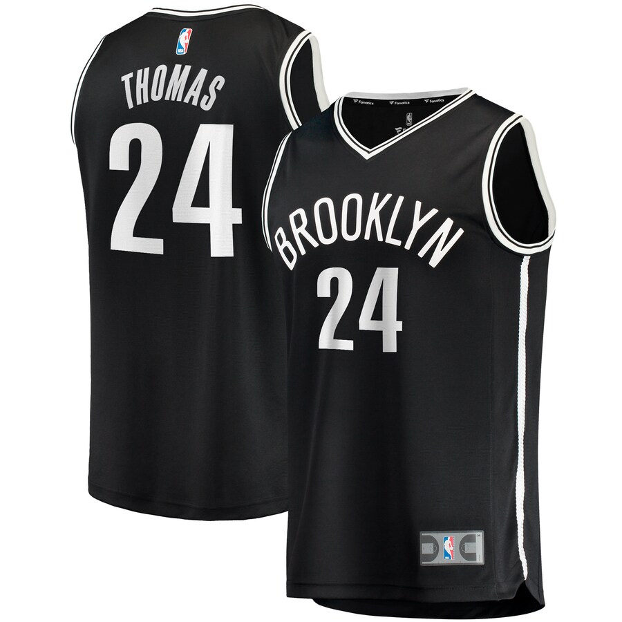 Men's Brooklyn Nets Cam Thomas Fanatics Black Big & Tall Fast Break Player Jersey - Icon Edition - Puhuasuan
