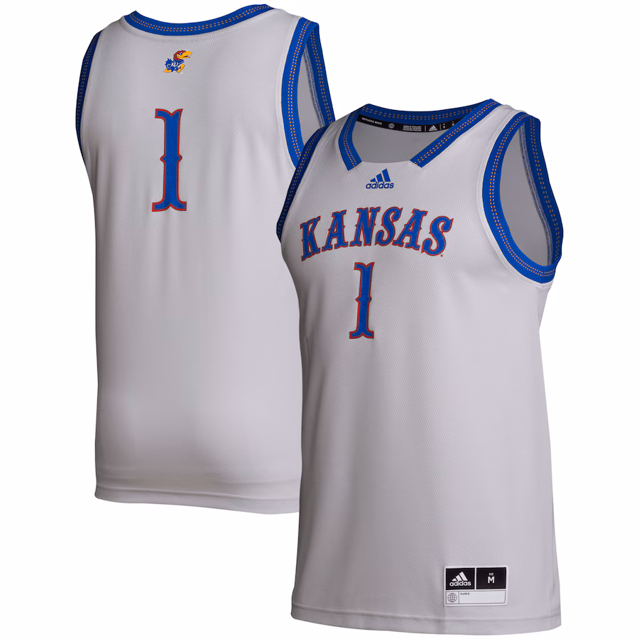 Men's adidas # Gray Kansas Jayhawks Swingman Jersey - Puhuasuan