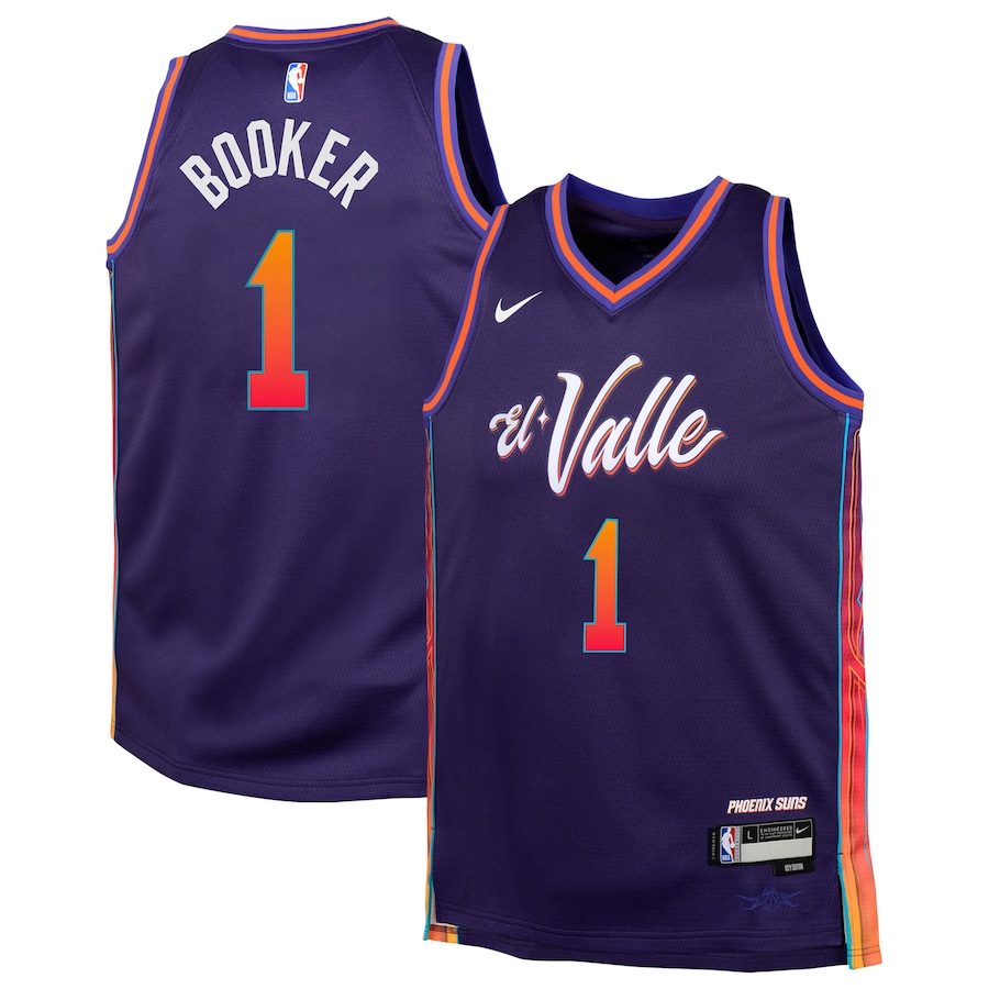 Youth Phoenix Suns Devin Booker Nike Purple  Swingman Replica Jersey - City Edition - Puhuasuan
