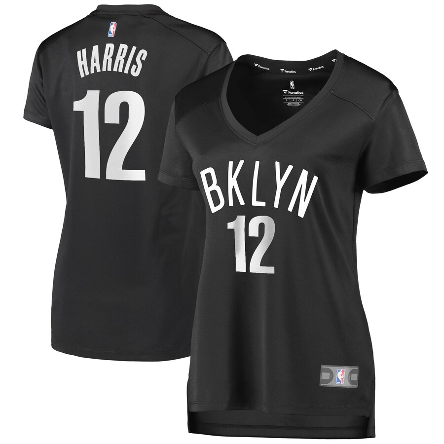 Women's Brooklyn Nets Joe Harris Fanatics Black Fast Break Player Jersey - Statement Edition - Puhuasuan