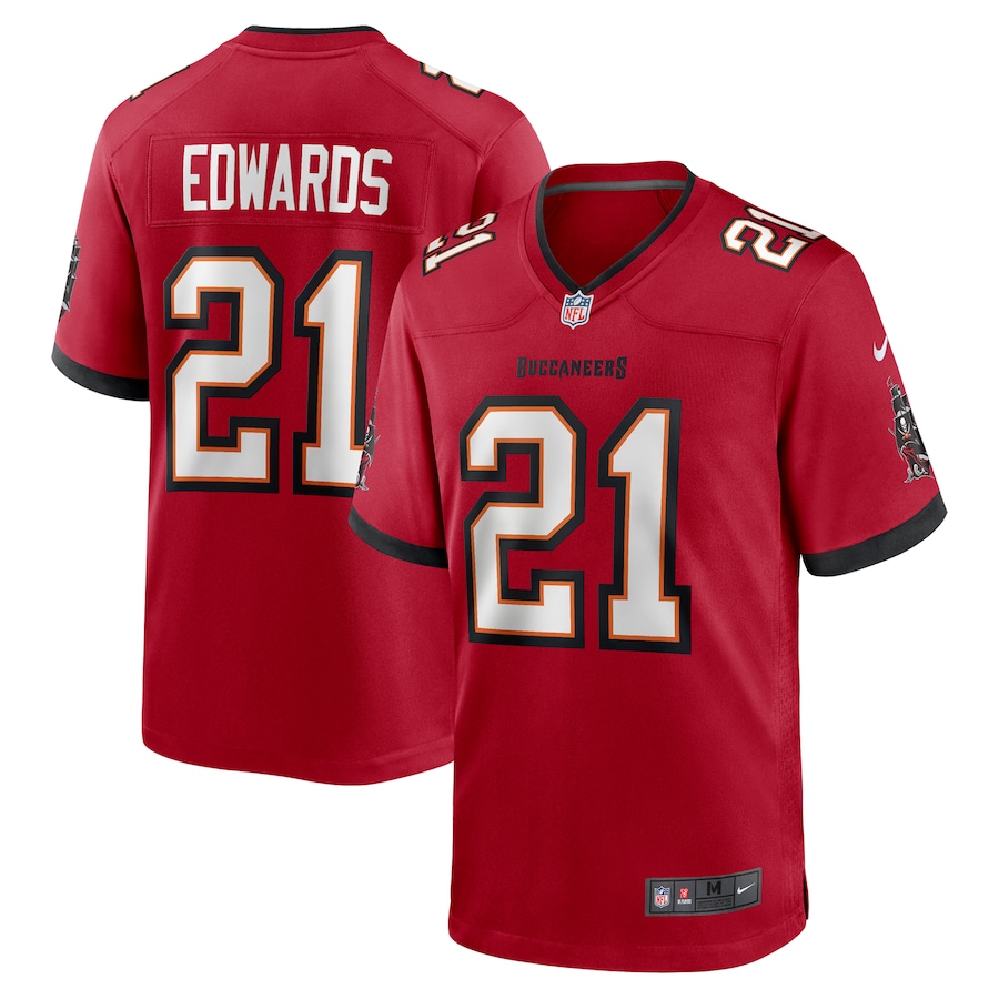 Men's Tampa Bay Buccaneers Mike Edwards Nike Red Game Jersey - Puhuasuan