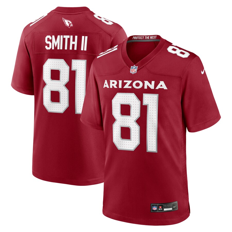 Men's Arizona Cardinals Jeff Smith II Nike  Cardinal  Game Jersey - Puhuasuan