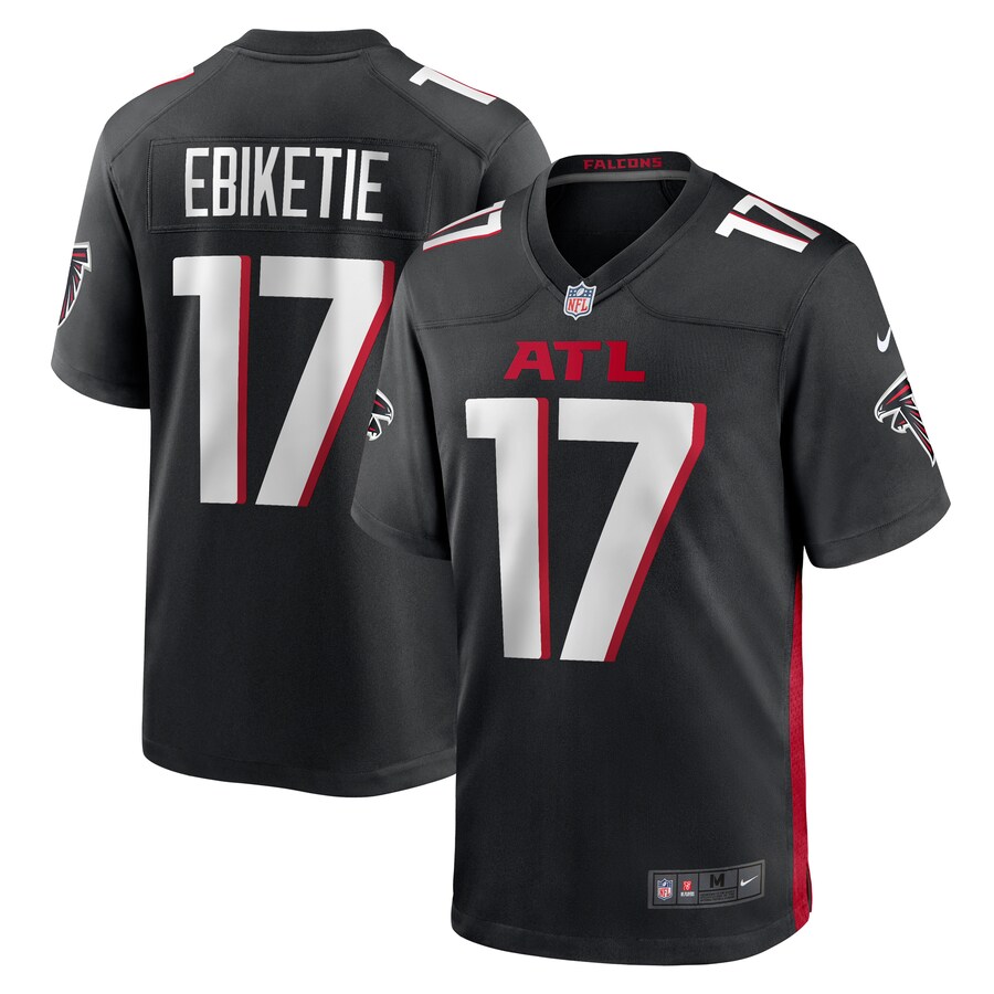 Men's Atlanta Falcons Arnold Ebiketie Nike  Black Team Game Jersey - Puhuasuan
