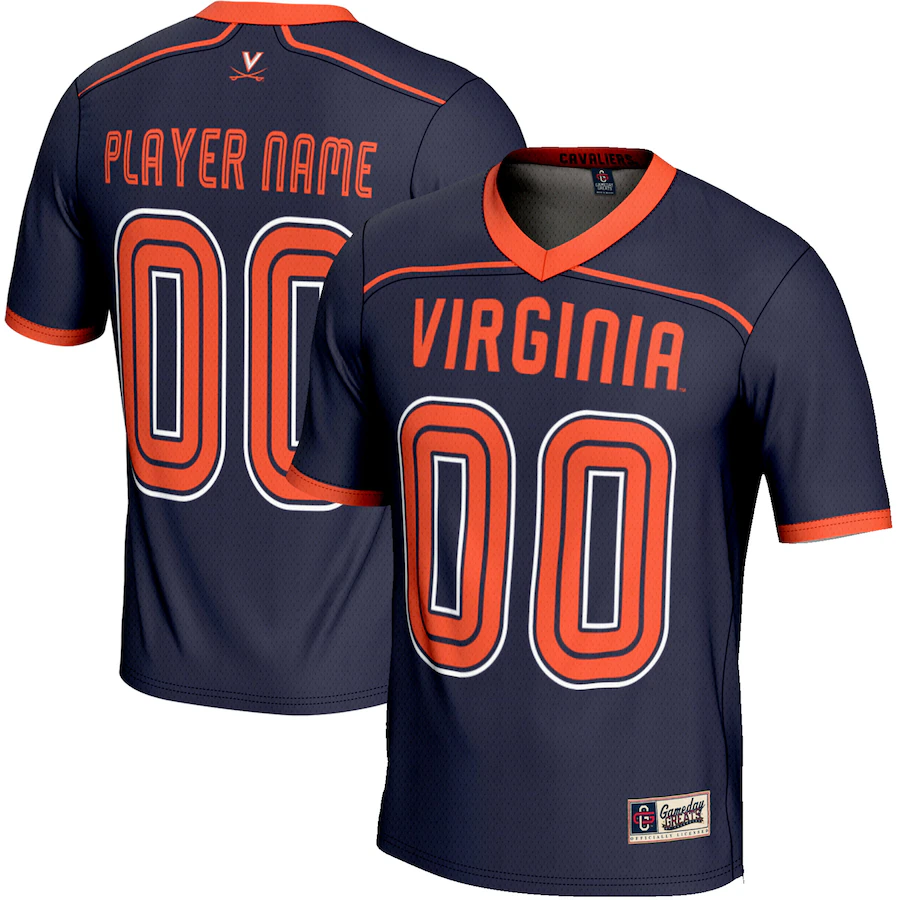 Virginia Cavaliers GameDay Greats NIL Pick-A-Player Lightweight Lacrosse Jersey - Navy - Puhuasuan