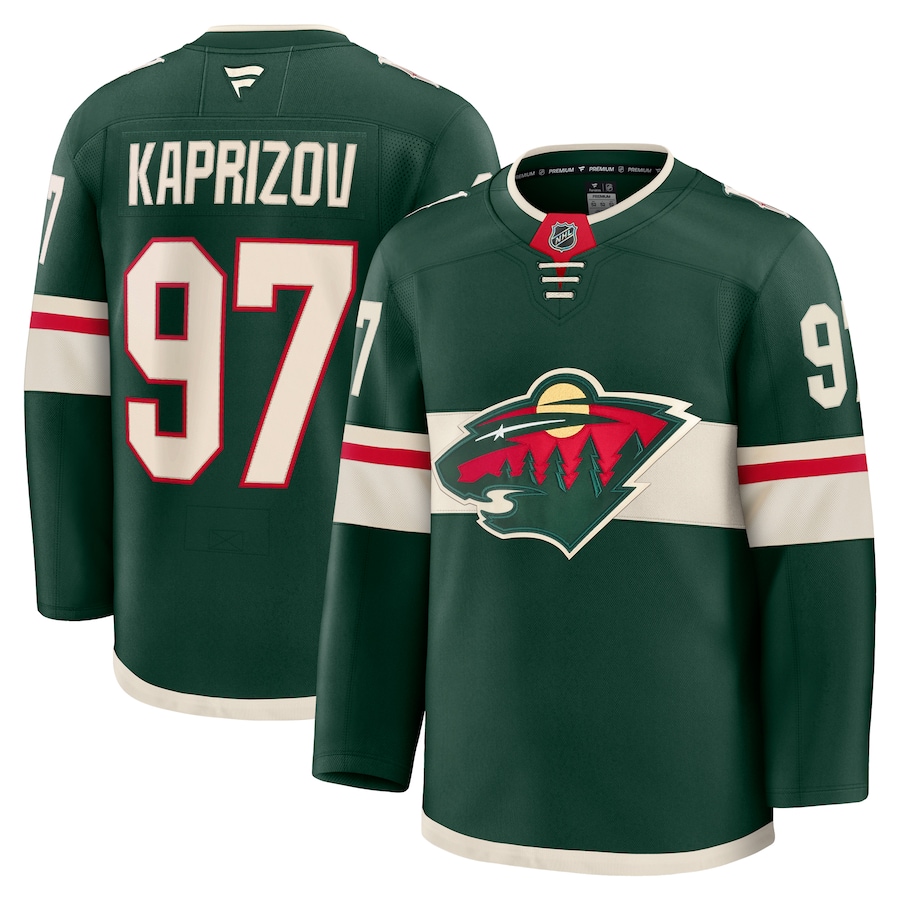 Men's Minnesota Wild Kirill Kaprizov Fanatics Green Home Premium Jersey - Puhuasuan