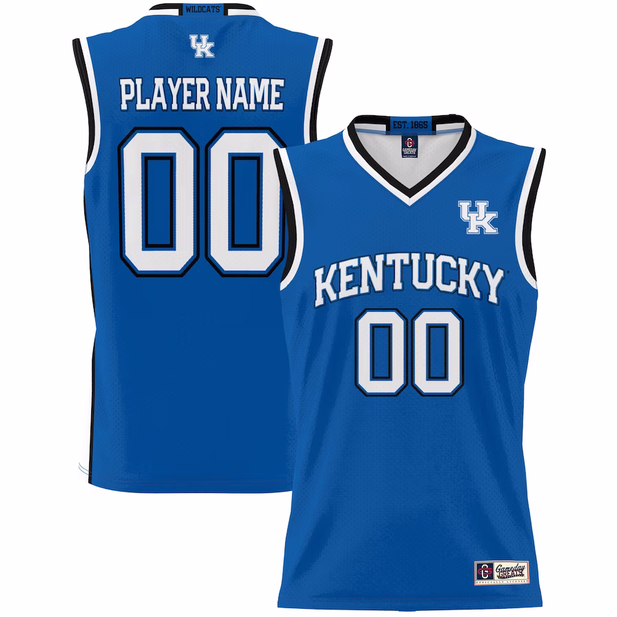 Kentucky Wildcats GameDay Greats Youth NIL Pick-A-Player Lightweight Basketball Jersey - Royal - Puhuasuan