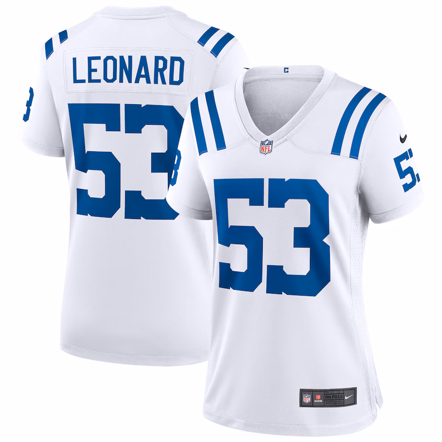 Women's Indianapolis Colts Shaquille Leonard Nike White Game Player Jersey - Puhuasuan