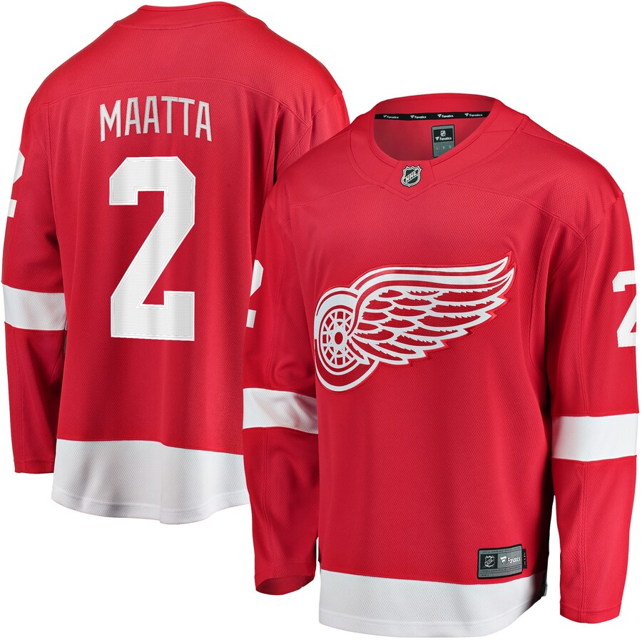 Men's Detroit Red Wings Olli Maatta Fanatics Branded Red Home Breakaway Player Jersey - Puhuasuan