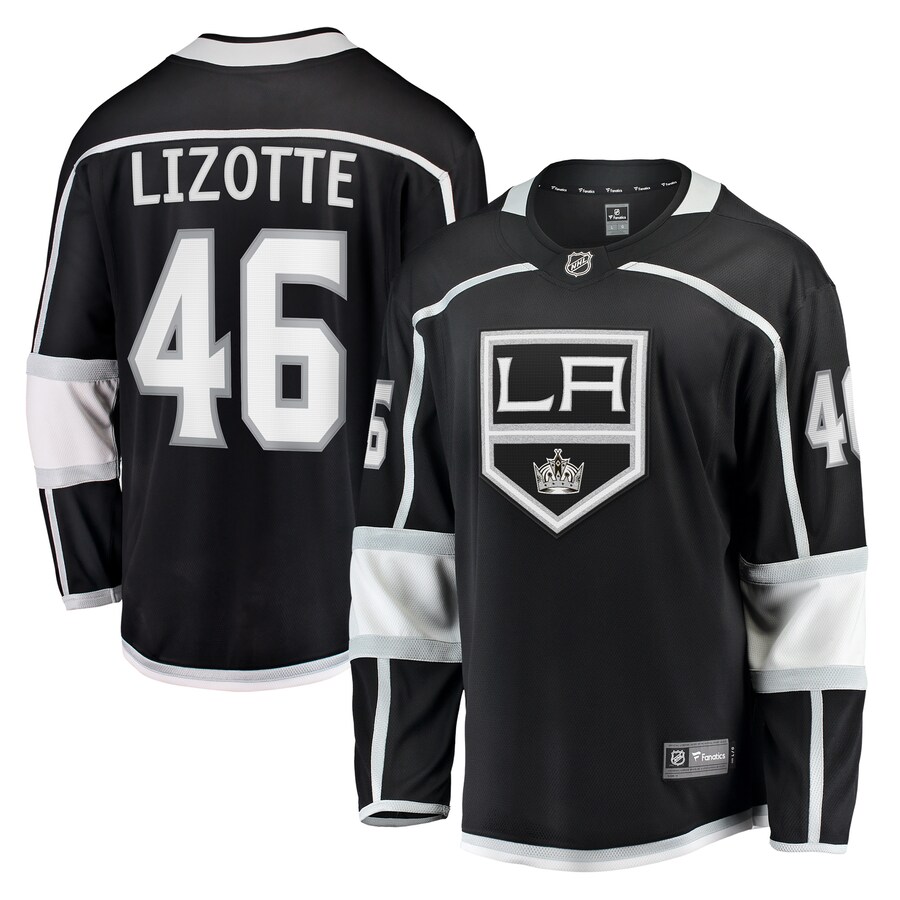 Men's Los Angeles Kings Blake Lizotte Fanatics Branded Black Home Breakaway Player Jersey - Puhuasuan