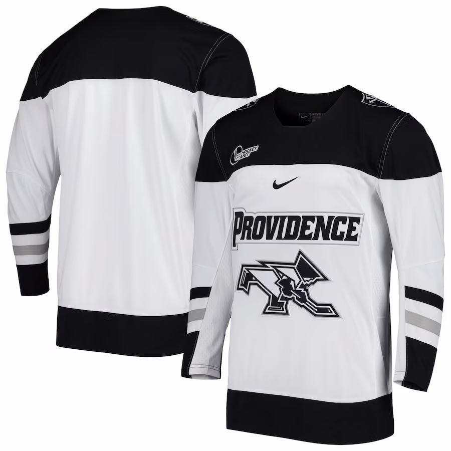 Men's Nike White Providence Friars Replica Hockey Jersey - Puhuasuan