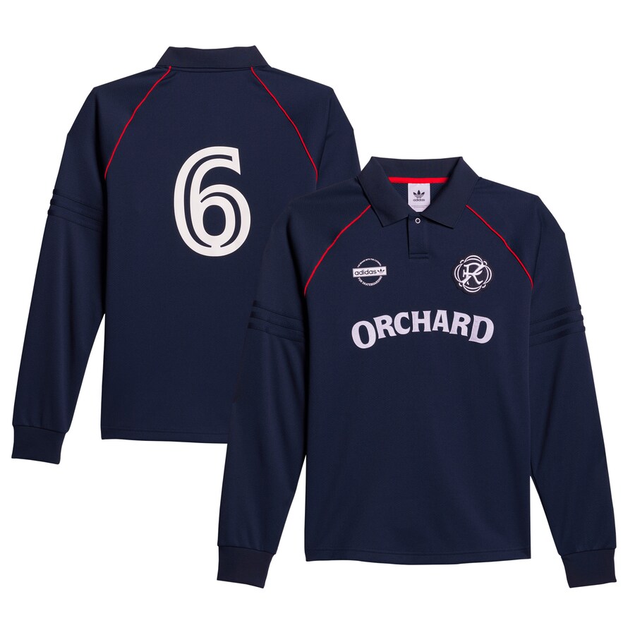 Men's Orchard x New England Revolution adidas Navy Skateboarding Long Sleeve Jersey - Puhuasuan