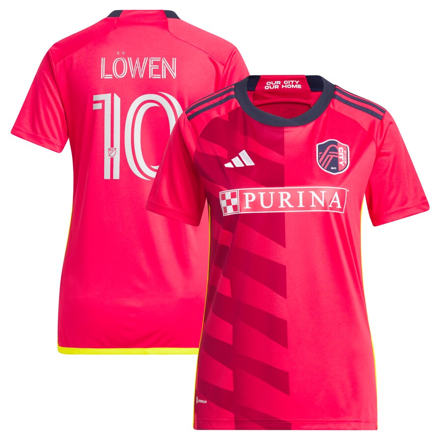 Women's St. Louis City SC Eduard L?wen adidas Red 2023 CITY Kit Replica Jersey - Puhuasuan