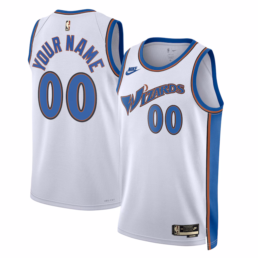 Unisex Washington Wizards Nike White 2022/23 Custom Swingman Jersey - Classic Edition - Puhuasuan
