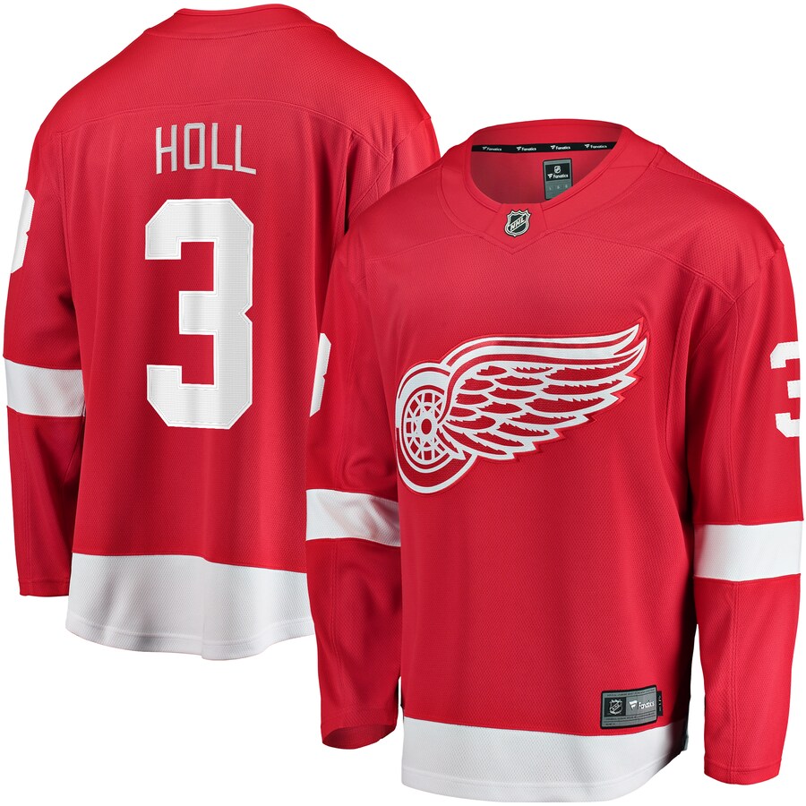 Men's Detroit Red Wings Justin Holl Fanatics Branded Red Home Breakaway Jersey - Puhuasuan