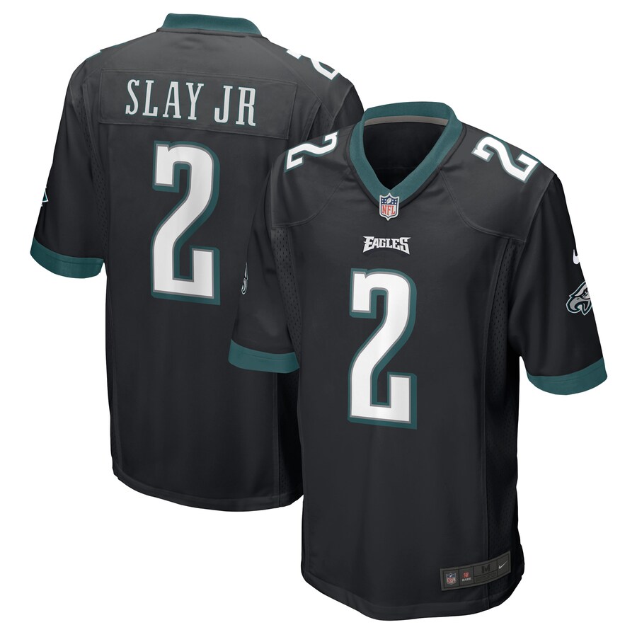 Men's Philadelphia Eagles Darius Slay Jr. Nike Black Alternate Game Player Jersey - Puhuasuan