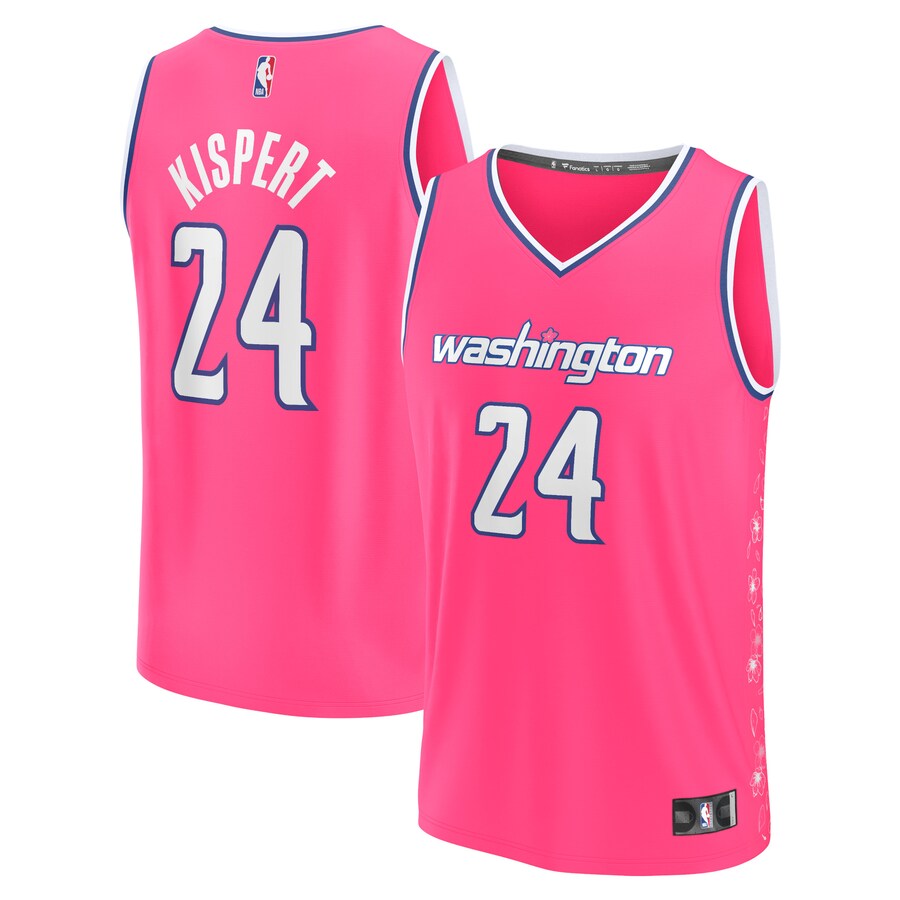 Men's Washington Wizards Corey Kispert Fanatics Pink Fastbreak Jersey - City Edition - Puhuasuan