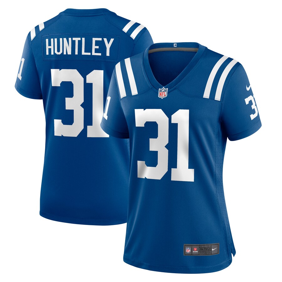 Women's Indianapolis Colts Jason Huntley Nike  Royal Team Game Jersey - Puhuasuan