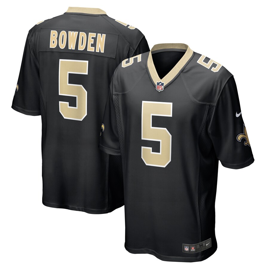Men's New Orleans Saints Lynn Bowden Jr. Nike  Black Team Game Jersey - Puhuasuan