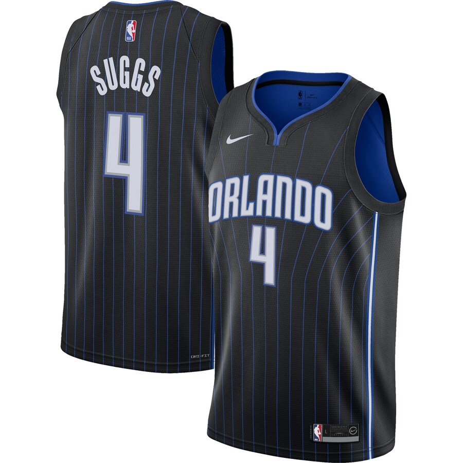 Youth Orlando Magic Jalen Suggs Nike Black Swingman Jersey - Icon Edition - Puhuasuan