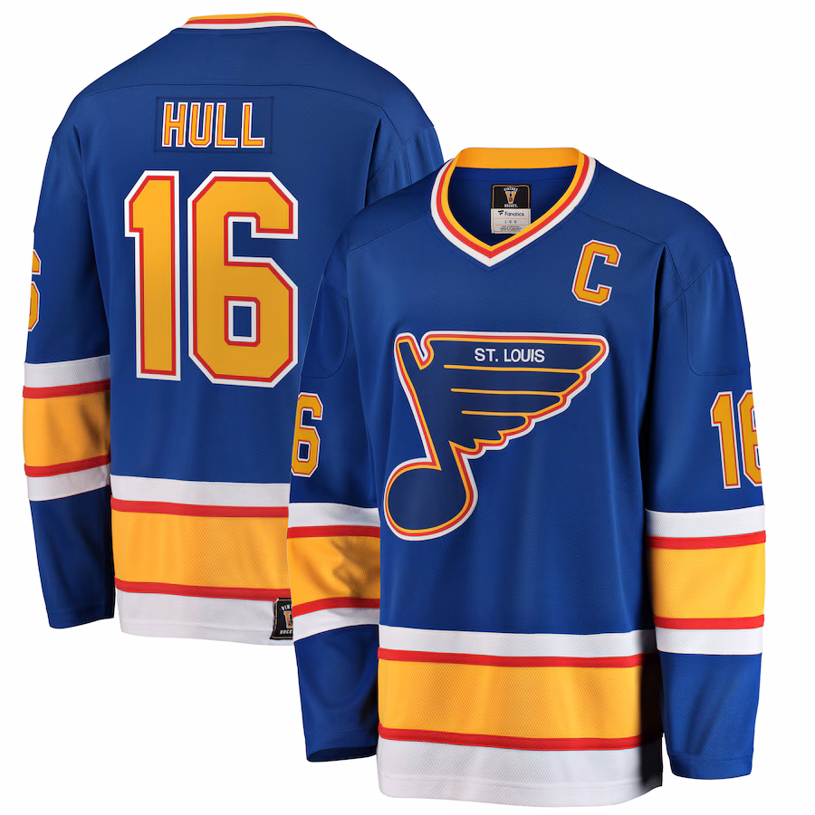 Men's St. Louis Blues Brett Hull Fanatics Blue Premier Breakaway Retired Player Jersey - Puhuasuan