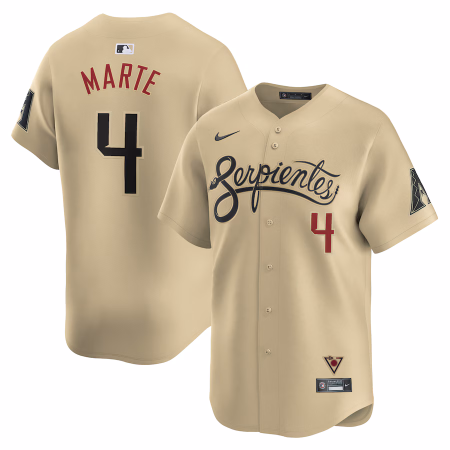 Men's Arizona Diamondbacks Ketel Marte Nike Sand City Connect Limited Player Jersey - Puhuasuan