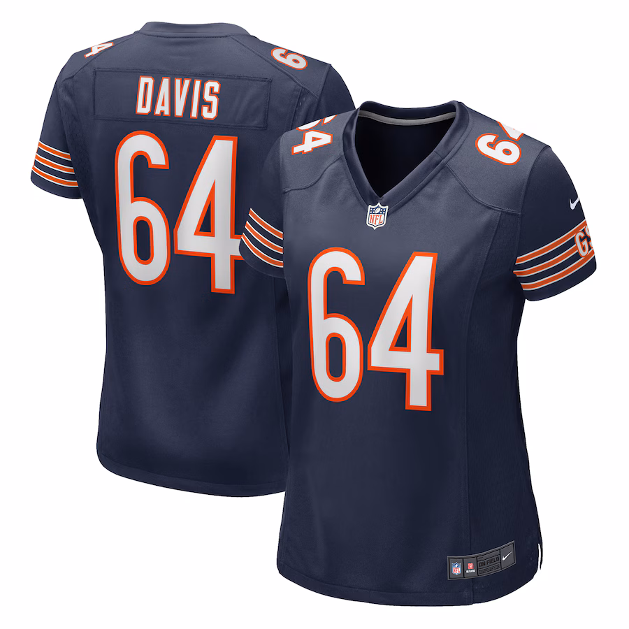 Women's Chicago Bears Nate Davis Nike Navy Game Jersey - Puhuasuan