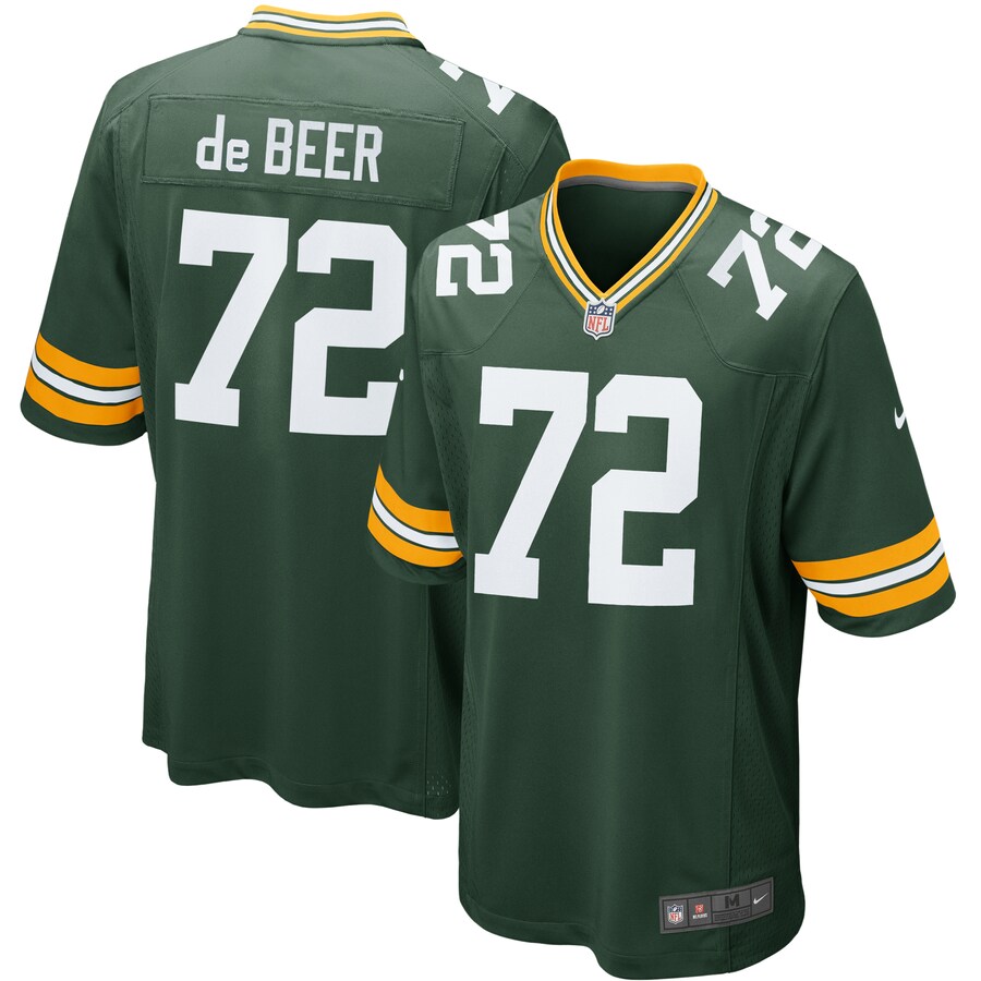 Youth Green Bay Packers Gerhard de Beer Nike Green Game Jersey - Puhuasuan