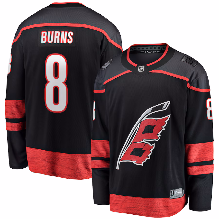 Men's Carolina Hurricanes Brent Burns Fanatics Black Home Breakaway Player Jersey - Puhuasuan