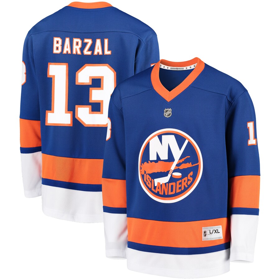 Youth New York Islanders Mathew Barzal Royal Home Player Replica Jersey - Puhuasuan