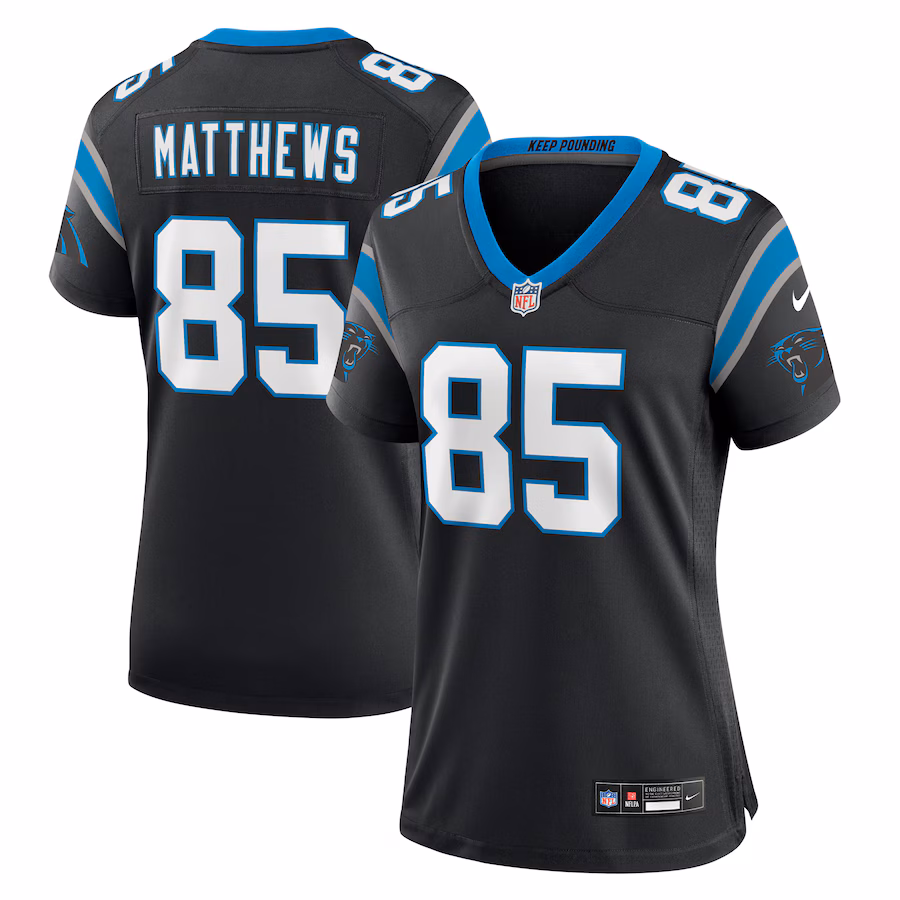 Women's Carolina Panthers Jordan Matthews Nike  Black  Game Jersey - Puhuasuan