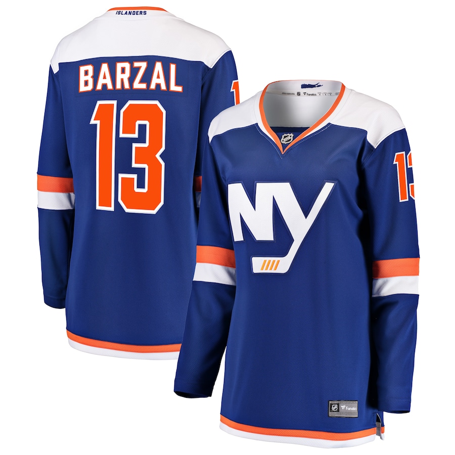 Women's New York Islanders Mathew Barzal Fanatics Branded Blue Alternate Breakaway Jersey - Puhuasuan