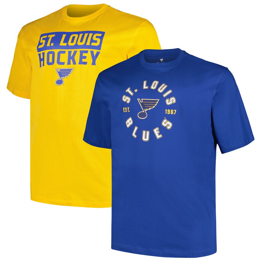 Men's St. Louis Blues Fanatics Big & Tall 2-Pack T-Shirt Set - Puhuasuan