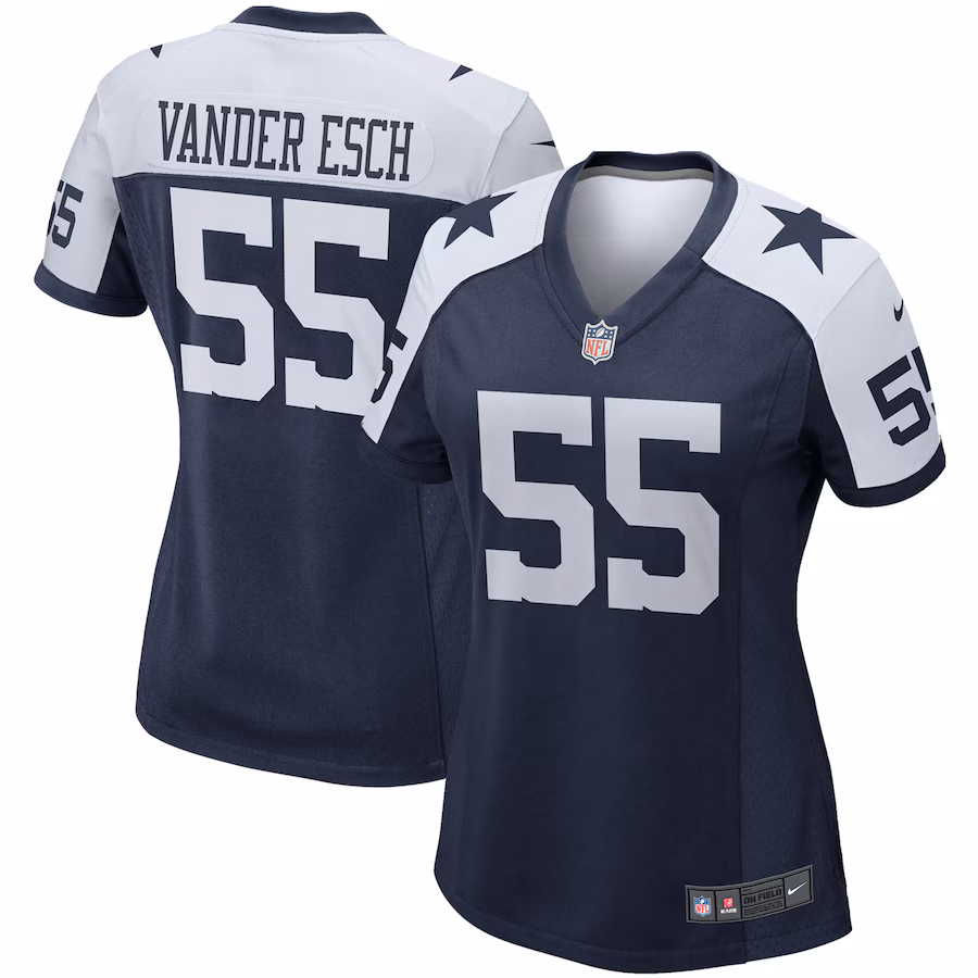 Women's Dallas Cowboys Leighton Vander Esch Nike Navy Alternate Game Team Jersey - Puhuasuan