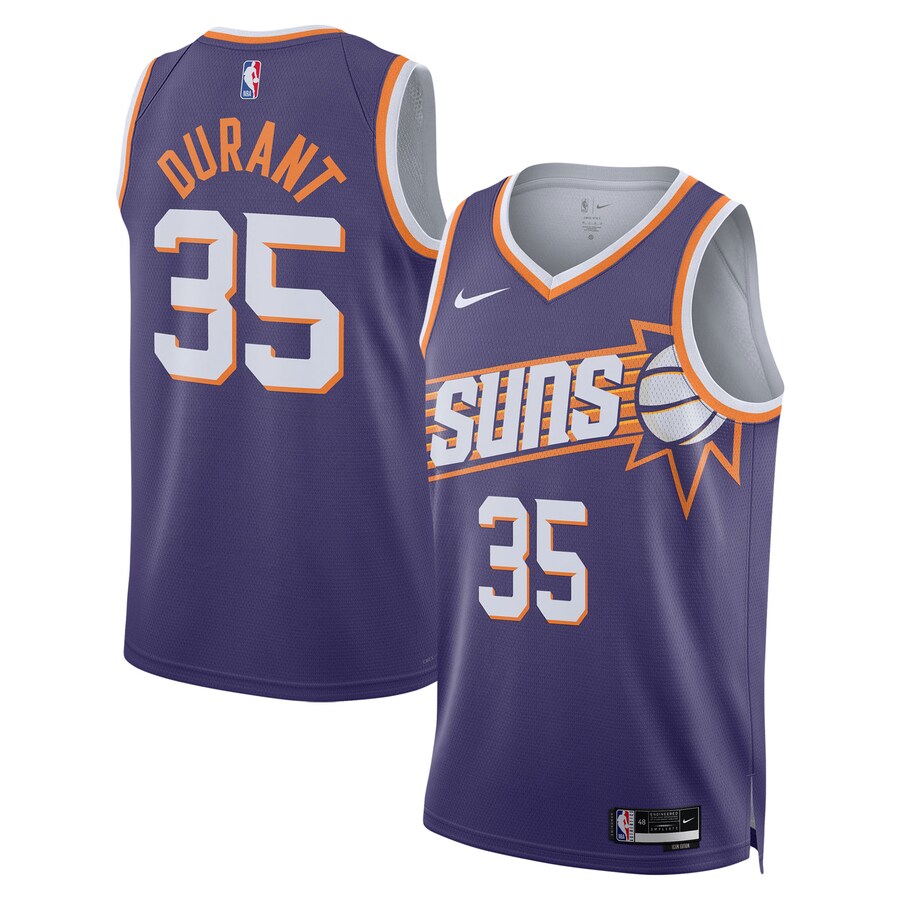 Unisex Phoenix Suns Kevin Durant Nike Purple Swingman Jersey - Icon Edition - Puhuasuan