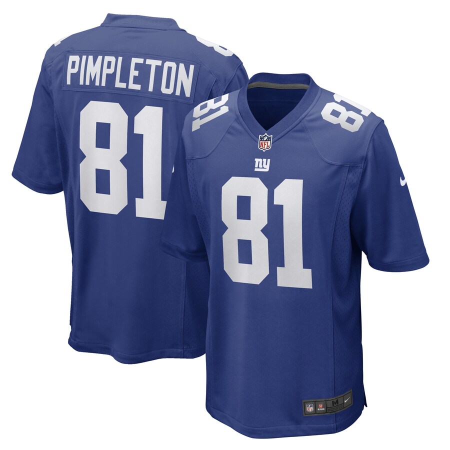 Men's New York Giants Kalil Pimpleton Nike Royal Game Player Jersey - Puhuasuan