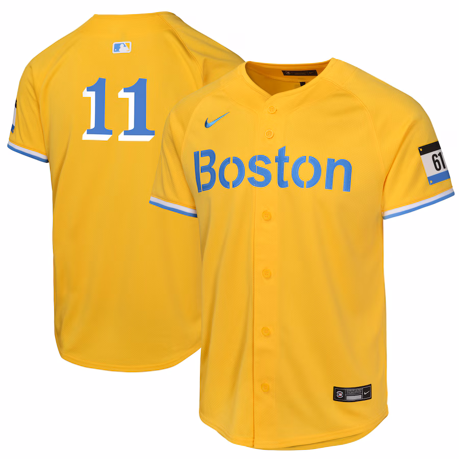 Youth Boston Red Sox Rafael Devers Nike Gold City Connect Limited Player Jersey - Puhuasuan