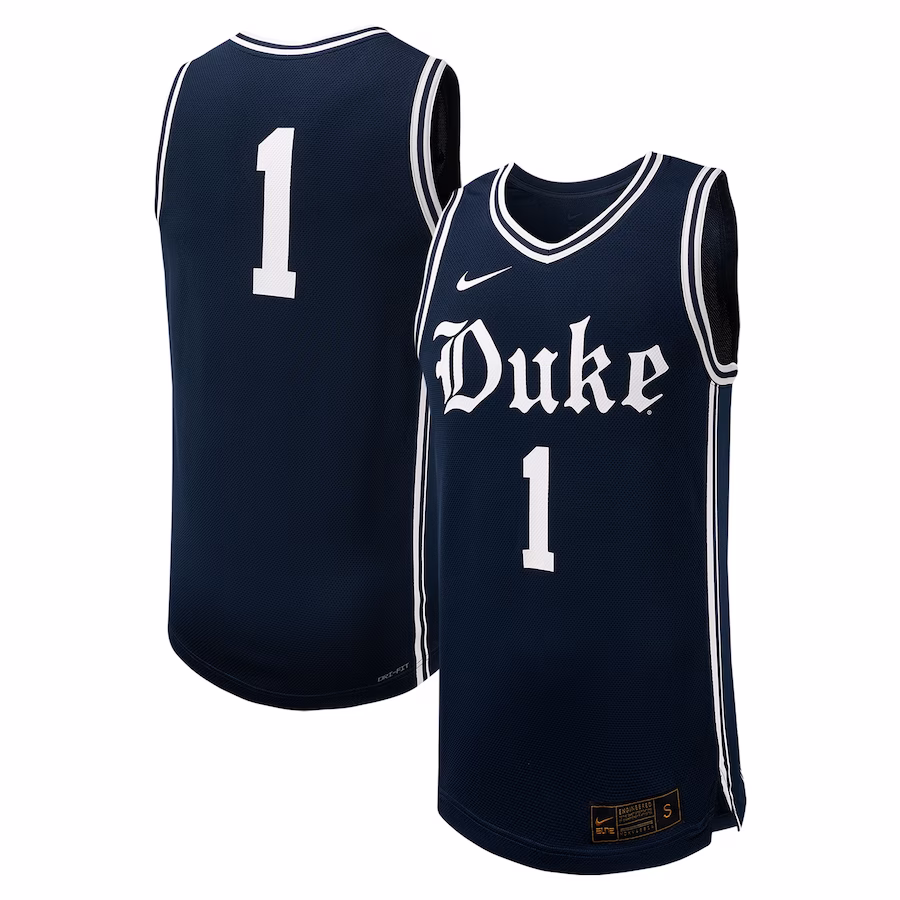 #1 Duke Blue Devils Nike Replica Basketball Jersey - Black - Puhuasuan
