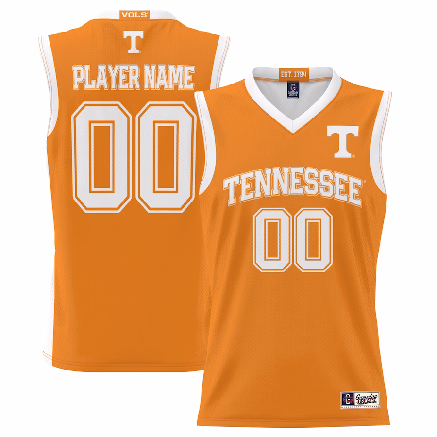 Tennessee Volunteers GameDay Greats Men's NIL Pick-A-Player Lightweight Basketball Jersey - Orange - Puhuasuan