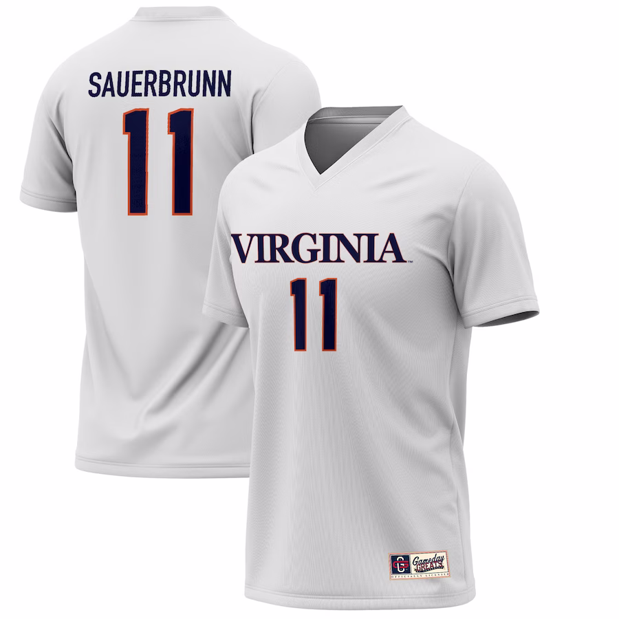 Becky Sauerbrunn Virginia Cavaliers GameDay Greats Lightweight Alumni Soccer Jersey - White - Puhuasuan