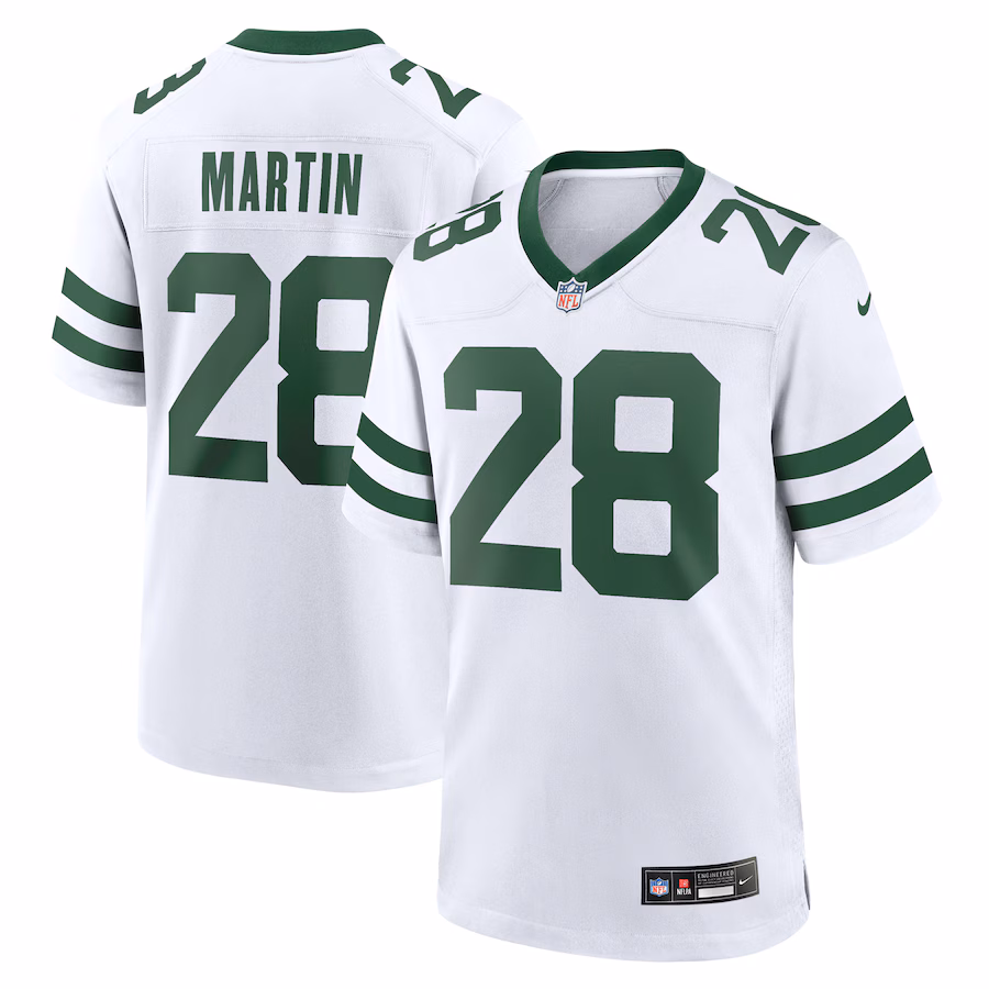 Men's New York Jets Curtis Martin Nike White Legacy Retired Player Game Jersey - Puhuasuan
